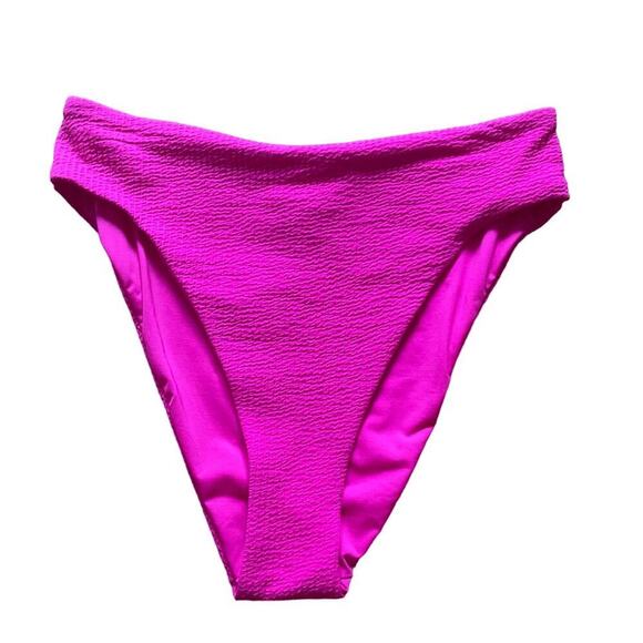 BECCA High Waist Bikini Bottoms | Pink | Large - Picture 2 of 5